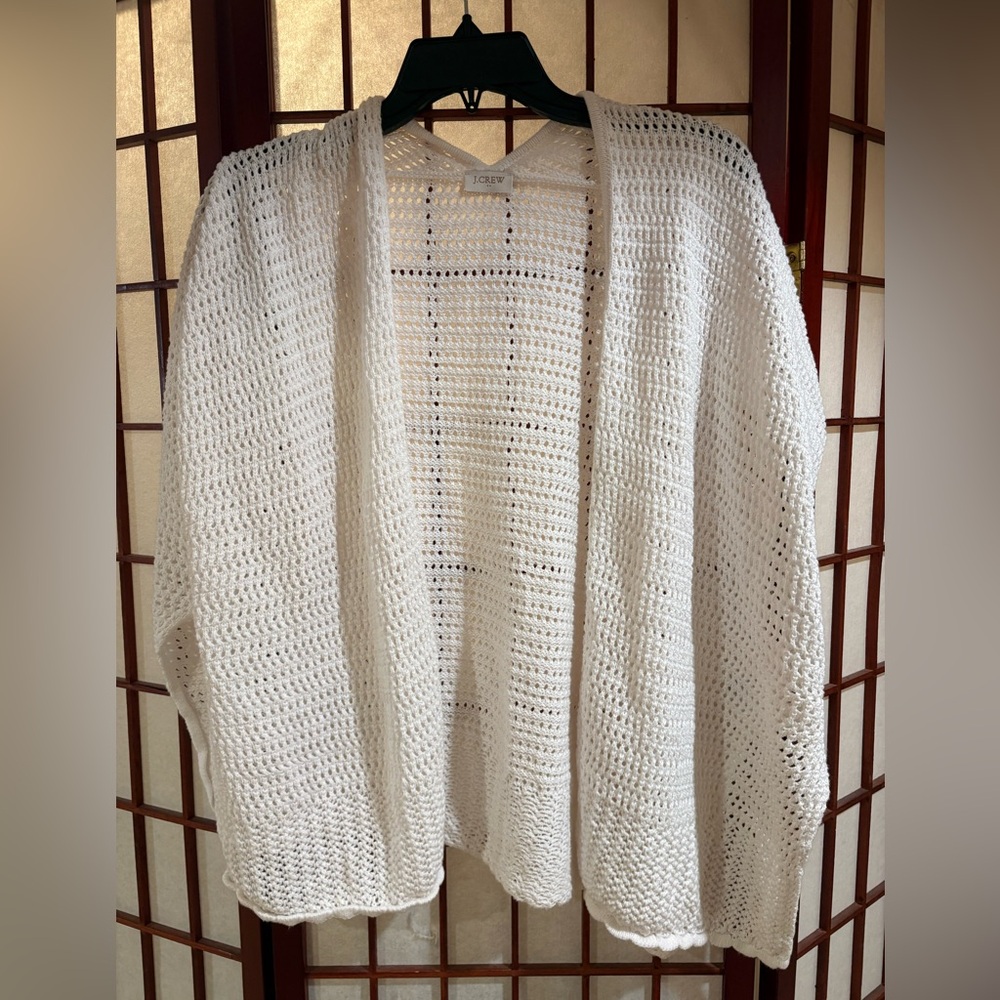 Zara Open-Knit Cream Women’s Cardigan
